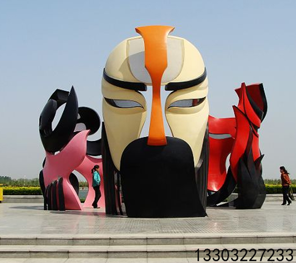 玻璃鋼廣場臉譜雕塑 （有圖均可定制 咨詢電話；13303227233）?