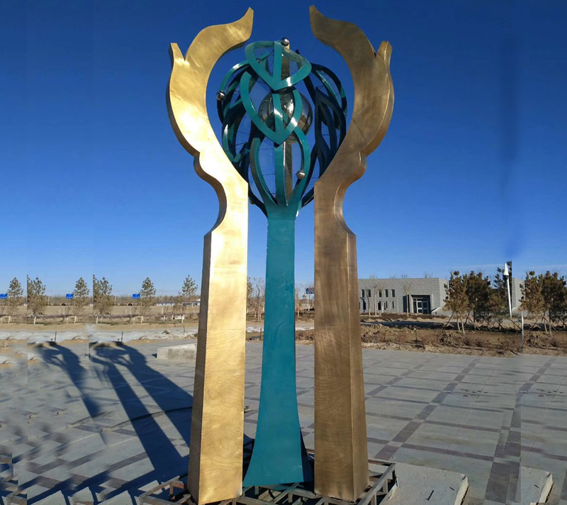 不銹鋼廣場雕塑