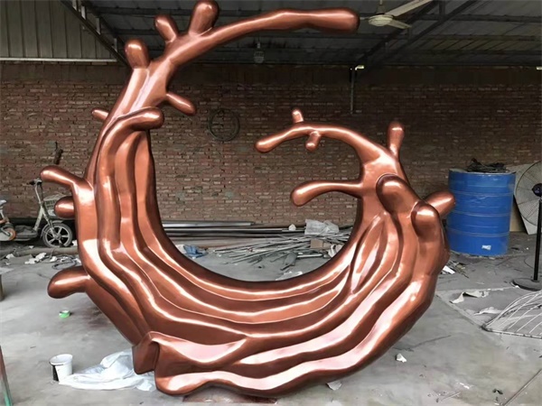 不銹鋼浪花雕塑