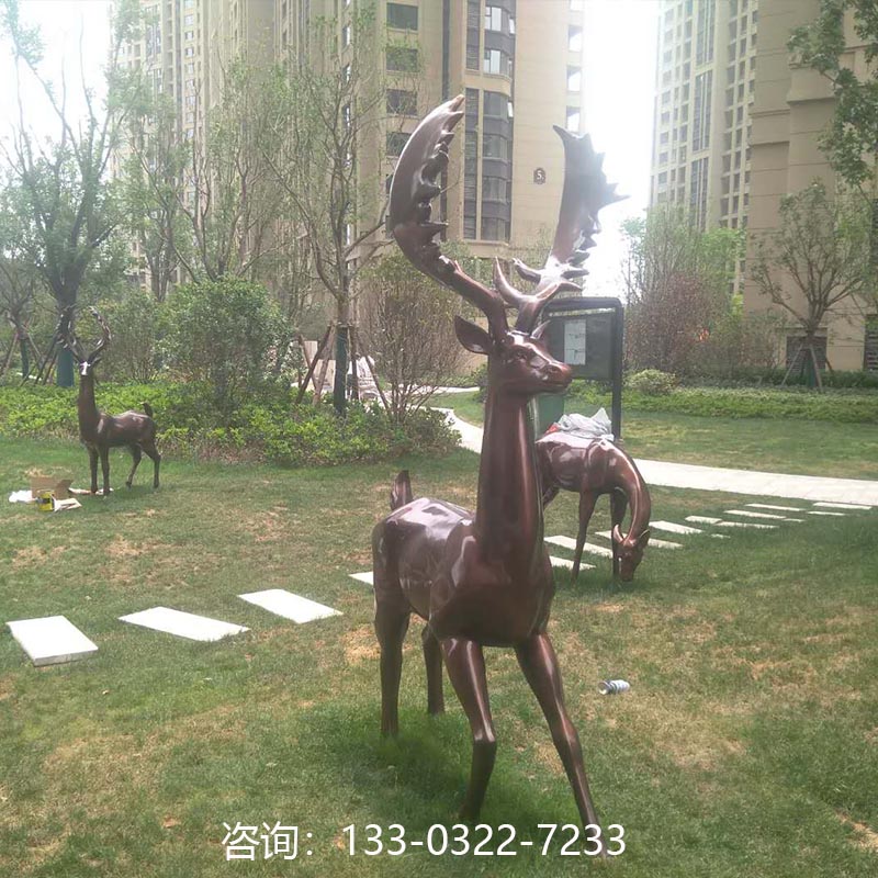 鹿系列雕塑
