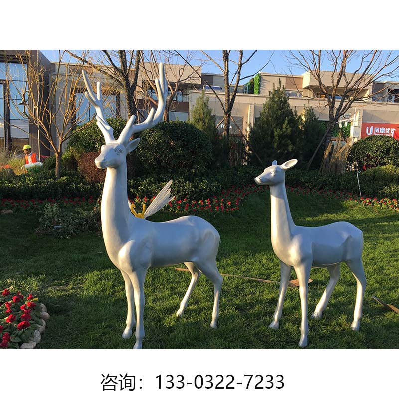 鹿系列雕塑