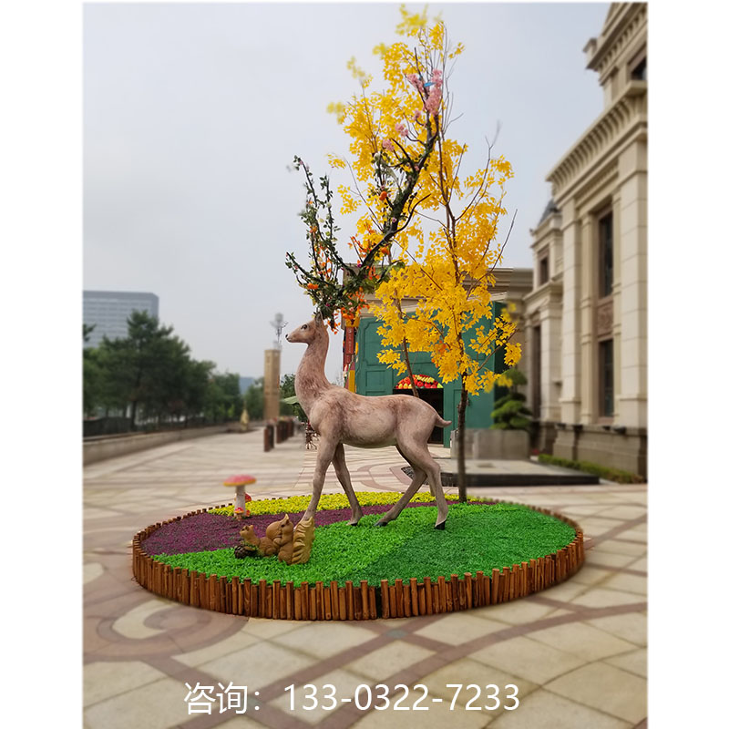 鹿系列雕塑