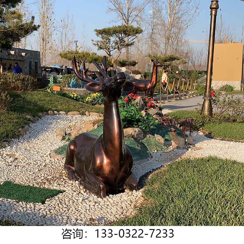 鹿系列雕塑