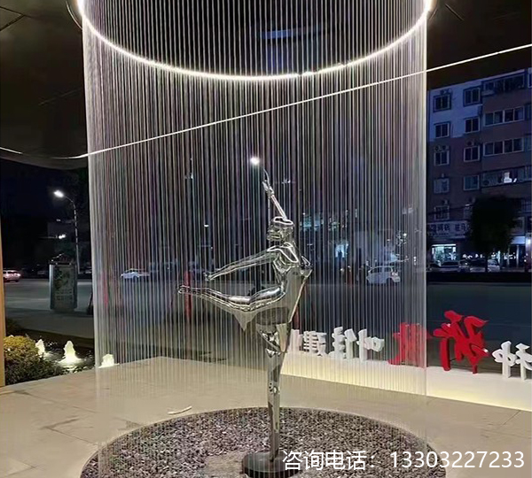 不銹鋼芭蕾人物雕塑