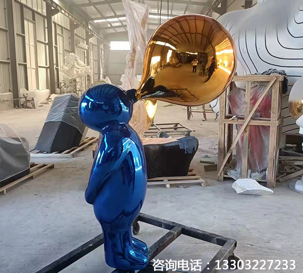 不銹鋼卡通人雕塑