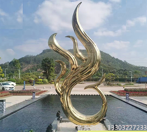 不銹鋼鳳凰雕塑